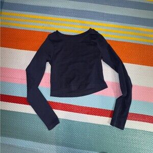 POPULAR 21 Dark Blue Long Sleeve‎ Top Women Size Small